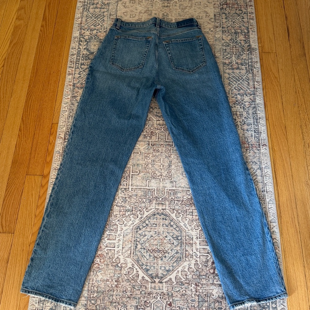 Abercrombie & Fitch The‎ Dad High Rise Jeans Crossover Waistband Size 37/4L - Picture 3 of 7